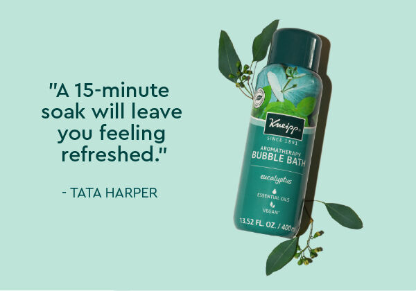 Kneipp Refreshing Eucalyptus Bubble Bath Tata Harper quote 